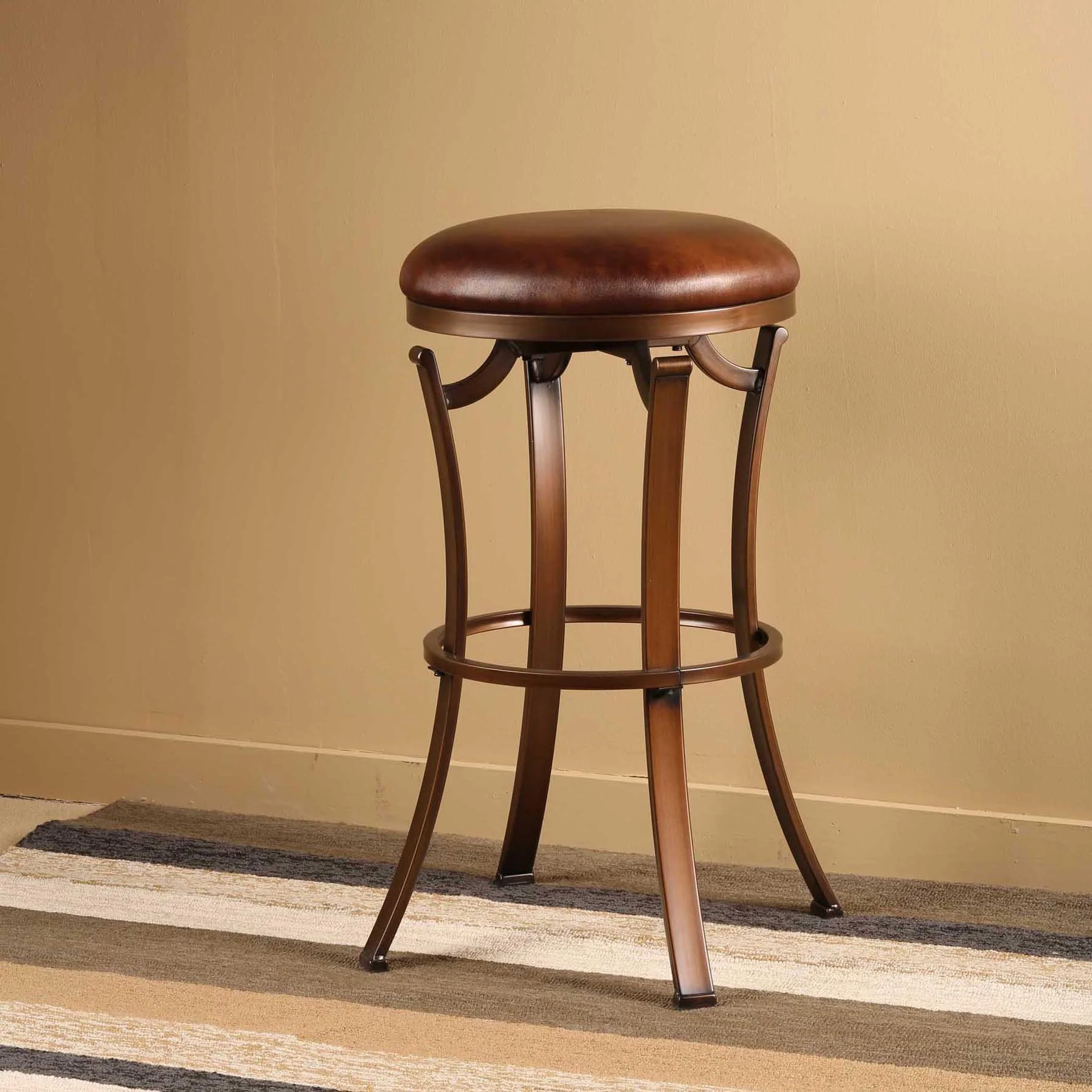 Hillsdale Bar Stools 4950826 Kelford Backless Bar Stool w/ Swivel Seat
